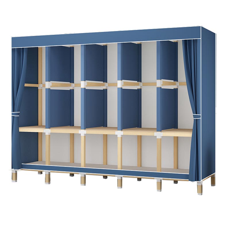 Contemporary Style Wardrobe Solid Wood 1-Door Wardrobe Closet for Home