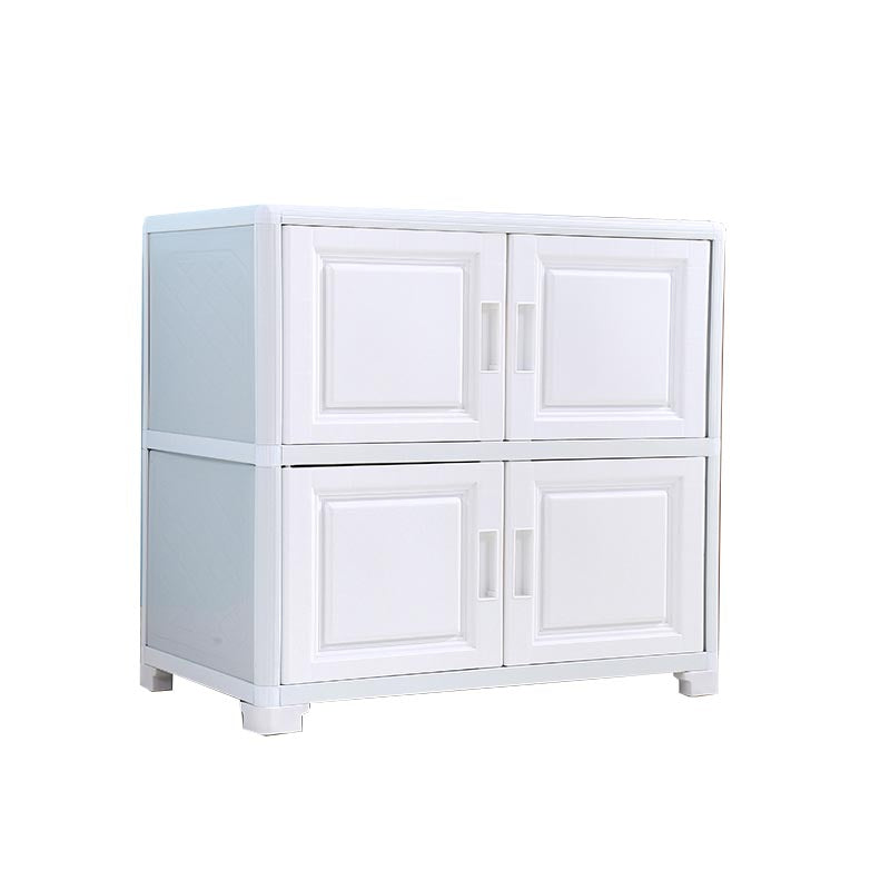 Contemporary Style Wardrobe Plastic Home Wardrobe Closet with Doors