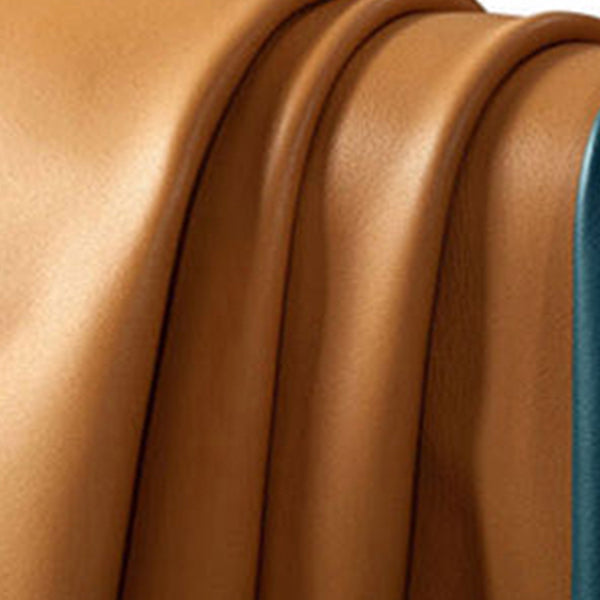 Contemporary Faux Leather Upholstered Ottoman Rectangle Shape Standard