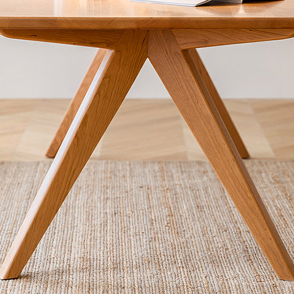 Modern Style Dining Table Solid Wood Rectangle Table for Home