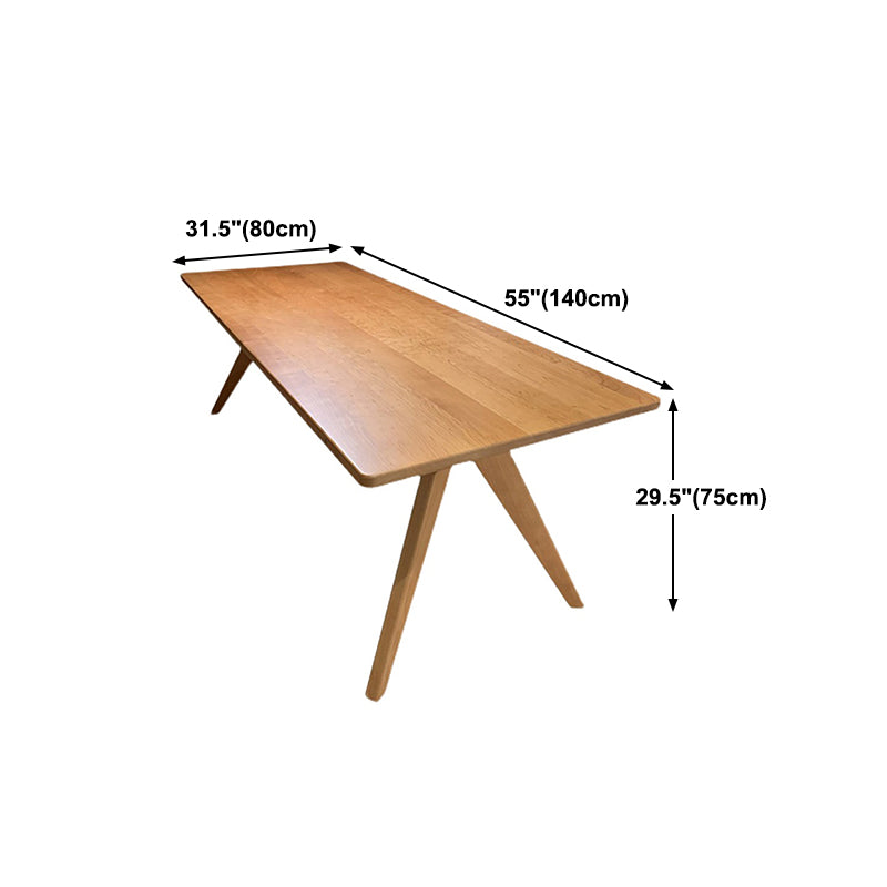Modern Style Dining Table Solid Wood Rectangle Table for Home