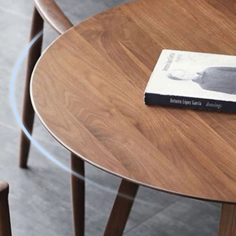 Modern Round Top Table Wood Base Dining Table for Restaurant