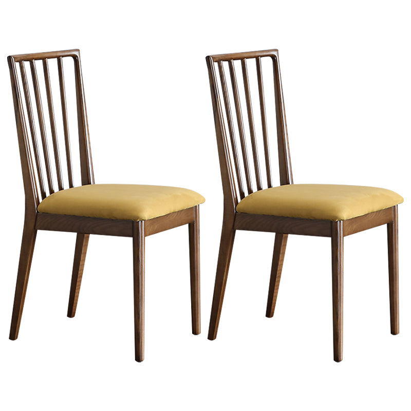 Contemporary Dining Chairs Kitchen Dining Armless Side Chairs with Wooden Legs