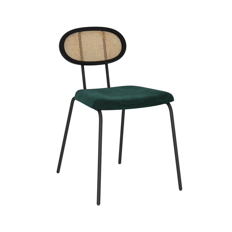 Fabric Side Chair Industrial Design Armless Open Back Side Chairs