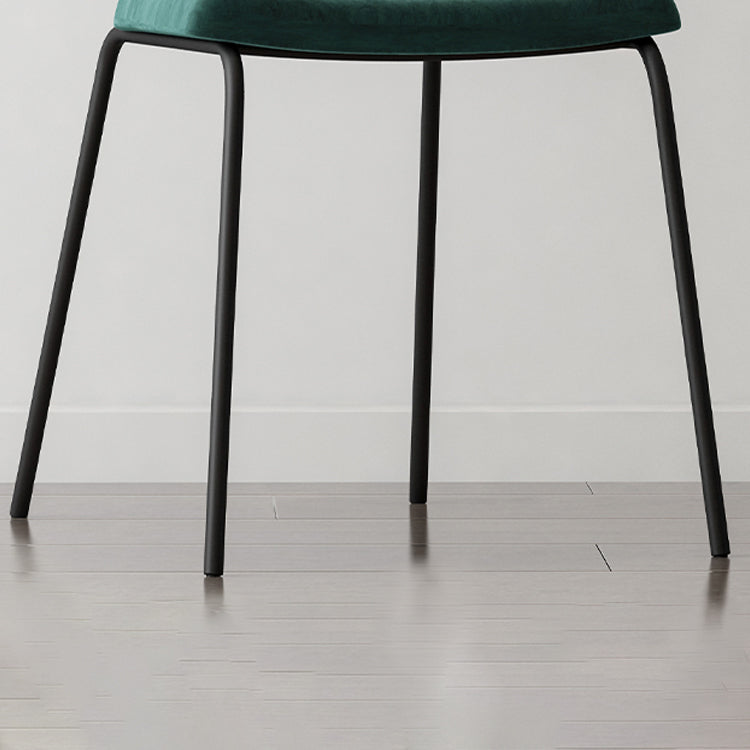 Fabric Side Chair Industrial Design Armless Open Back Side Chairs