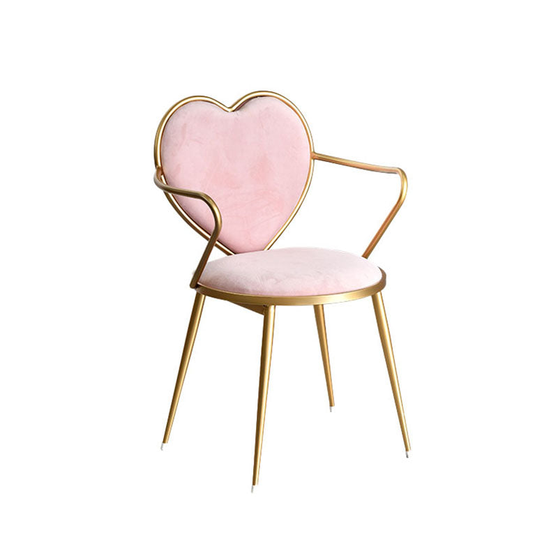 Arm Solid Back Dining Chair Nordic Design Upholstered Dining Chairs