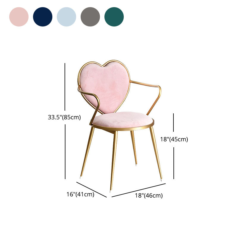 Arm Solid Back Dining Chair Nordic Design Upholstered Dining Chairs