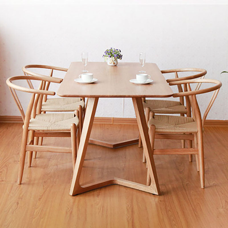 Contemporary Style Dining Chairs Wood Dining Armless Side Chairs
