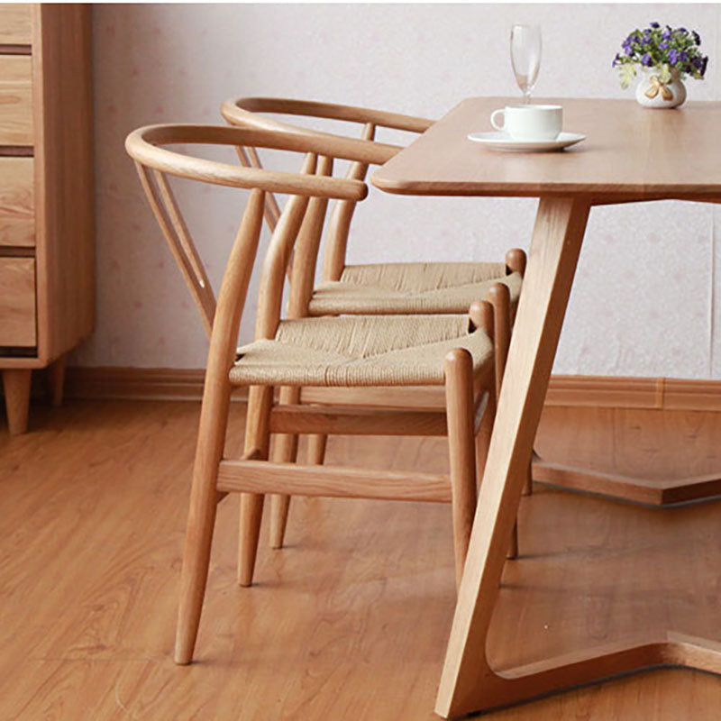 Contemporary Style Dining Chairs Wood Dining Armless Side Chairs