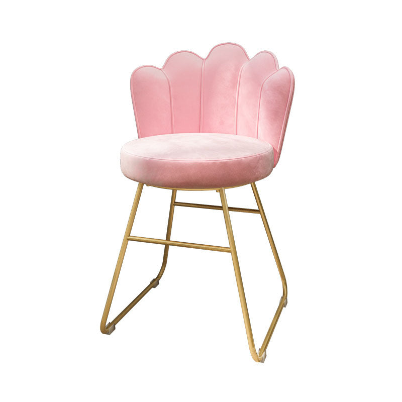 Fabric Dining Chairs Nordic Design Armless Solid Back Chair for Home