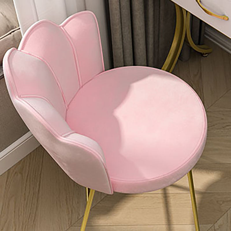 Fabric Dining Chairs Nordic Design Armless Solid Back Chair for Home