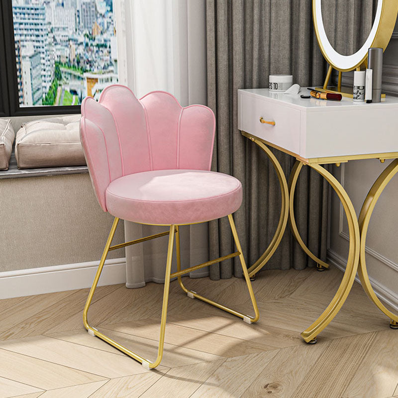 Fabric Dining Chairs Nordic Design Armless Solid Back Chair for Home