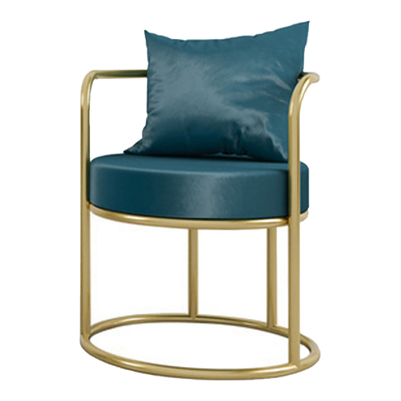 Upholstered Velvet Dining Side Chair Nordic Style Open Back Dining Side Chair