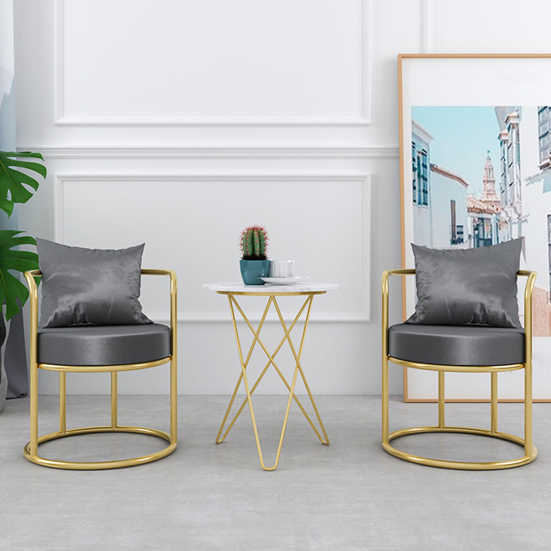 Upholstered Velvet Dining Side Chair Nordic Style Open Back Dining Side Chair