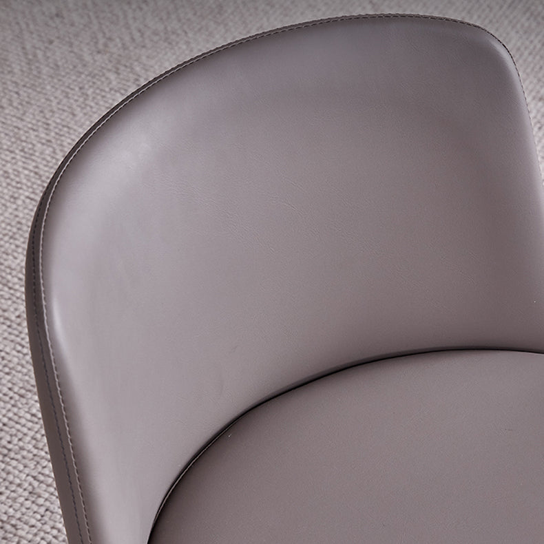 Contemporary Kitchen Chairs Armless Side Side Chair with Metal Legs