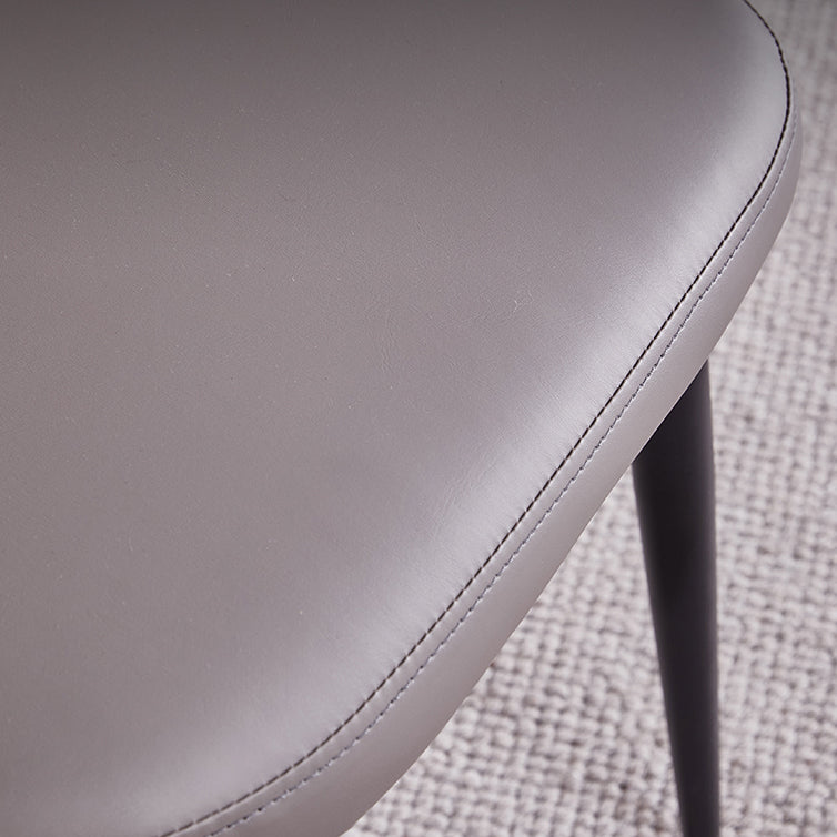 Contemporary Kitchen Chairs Armless Side Side Chair with Metal Legs