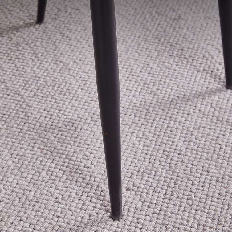 Contemporary Kitchen Chairs Armless Side Side Chair with Metal Legs