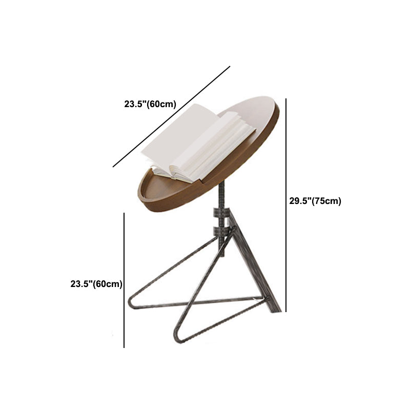 Contemporary Style Side End Table Metal Abstract Round Sofa Side Accent Table