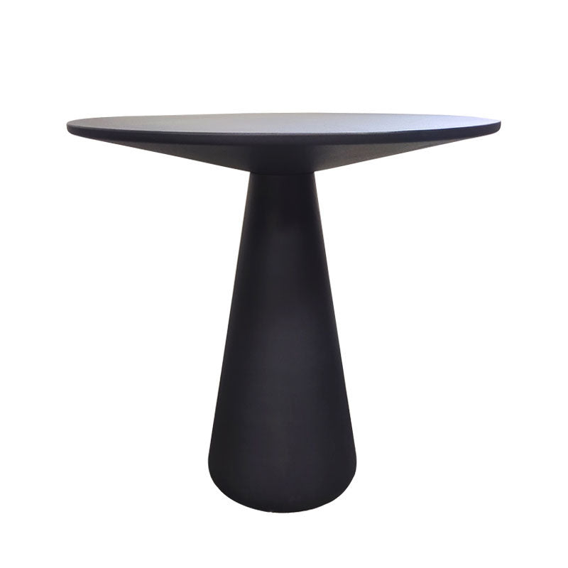Mid-century Modern Style Pedestal Base Circular Top Metal Side Table