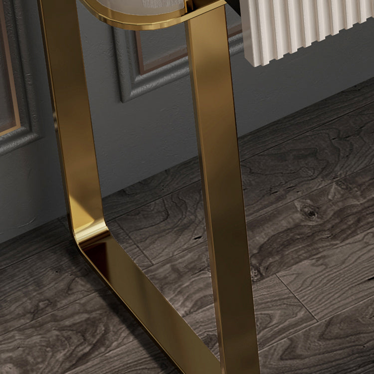 2/5-Drawer Vanity Makeup Table Set Metal Dressing Table in Beige