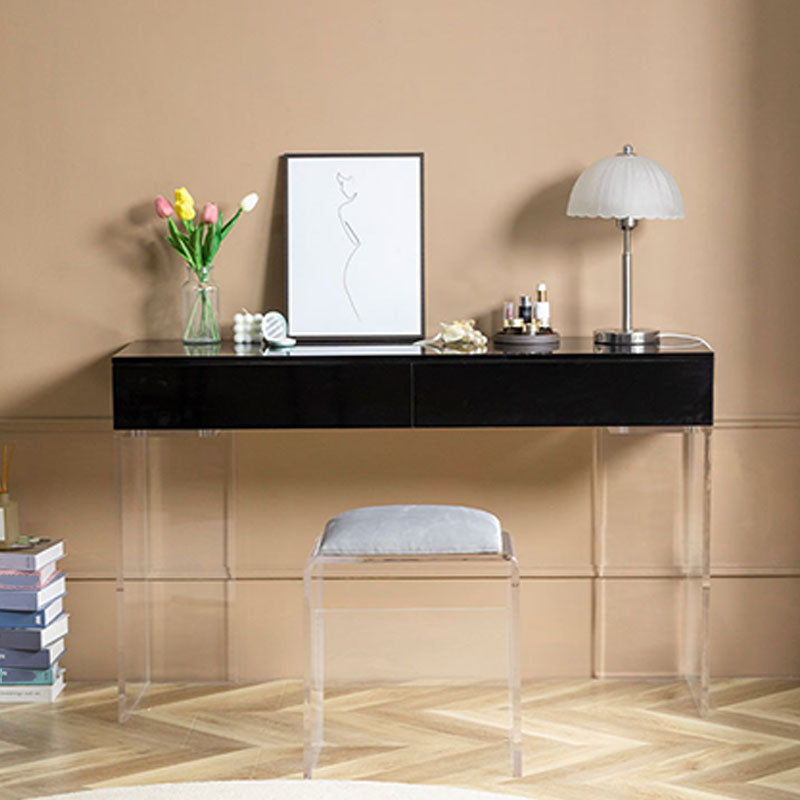 Contemporary Vanity 2 Storage Drawers 29.52" H Make-up Vanity Desk