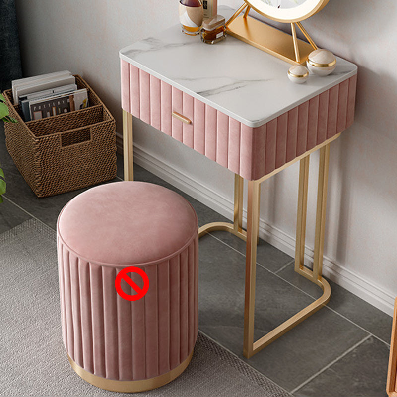 1 Drawer Dressing Table Luxurious Metal Frame Make-up Vanity