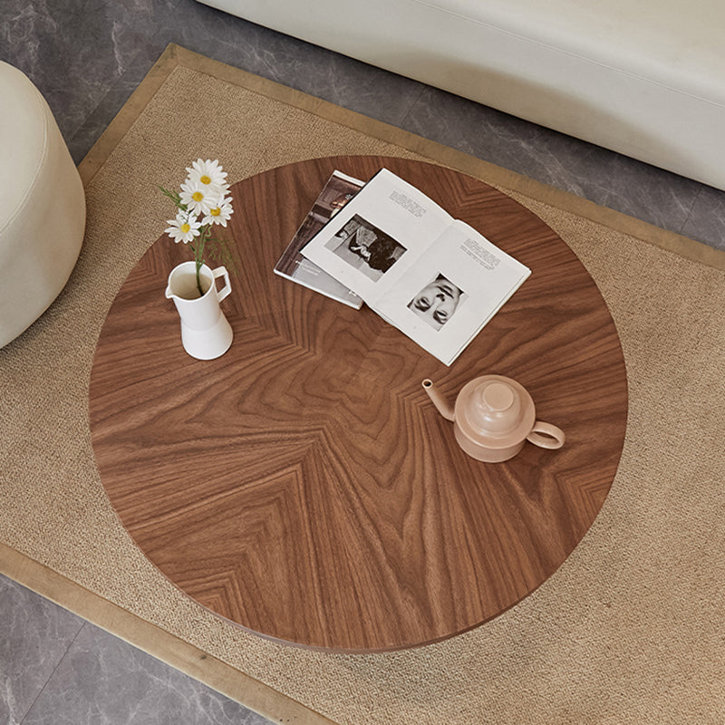 Scandinavian 3 Legs Coffee Table Round Wooden Coffee Table Set for Home