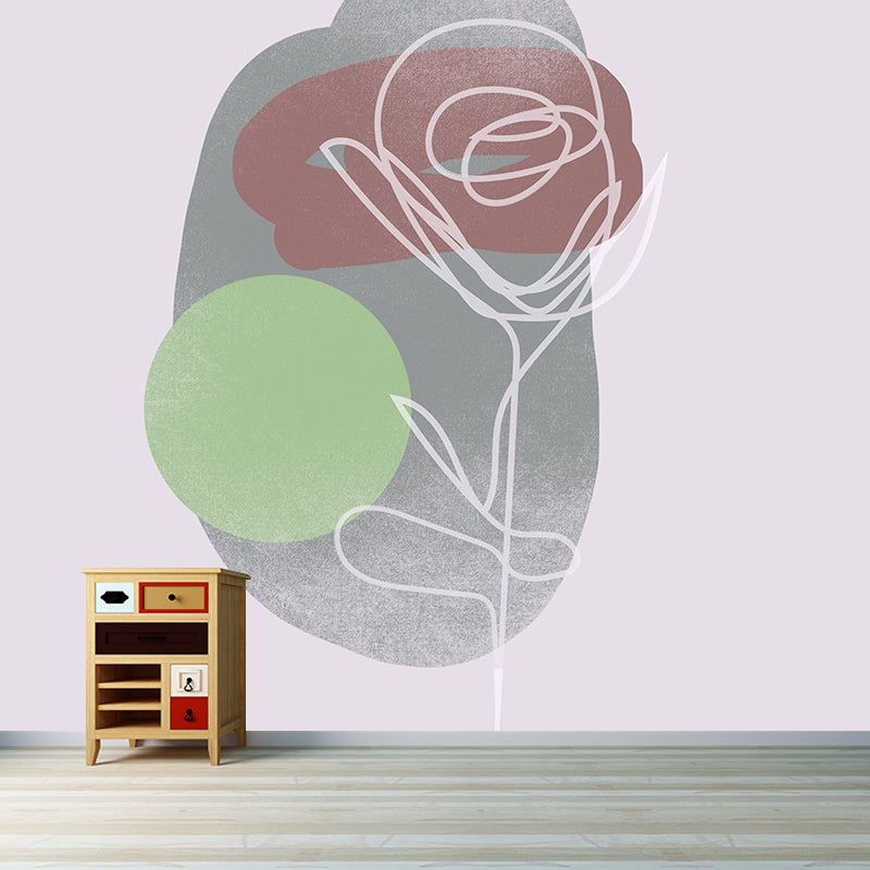 Environmental Illustration Mural Wallpaper Plants Indoor Wall Mural