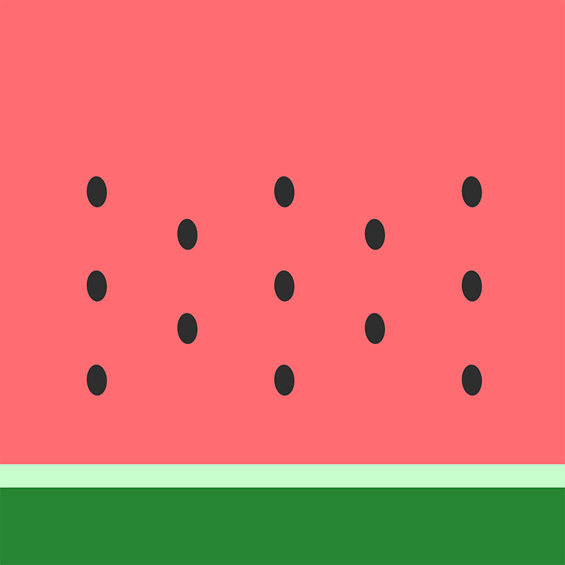 Illustration Stain Resistant Wallpaper Fruits Painting Living Room Wall Mural