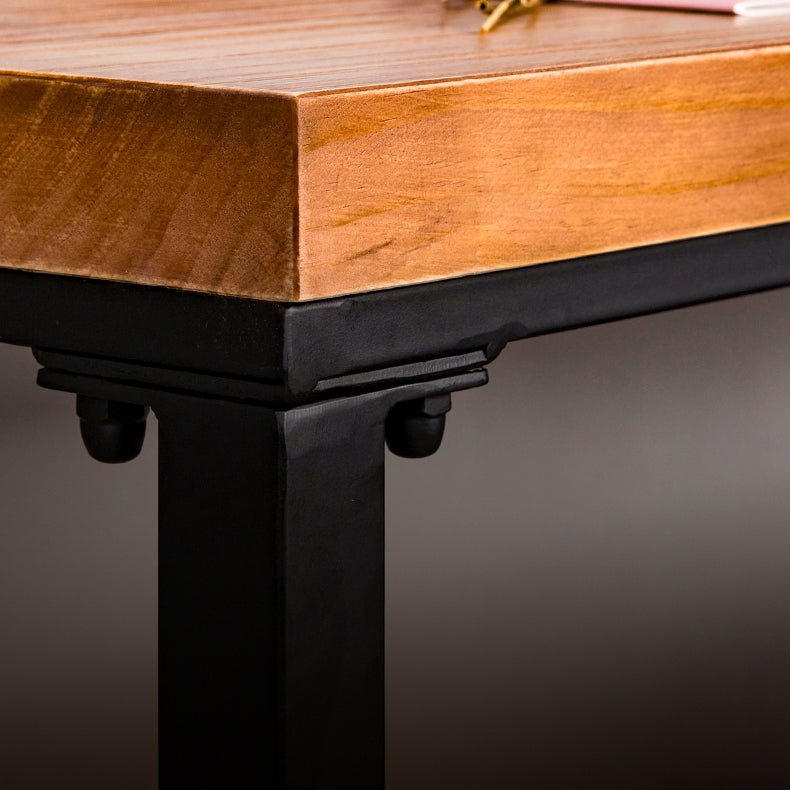 Industrial Wooden Bar Table Set 1/2/4/5 Pieces Rectangle Bar Table and Backless Bar Stools