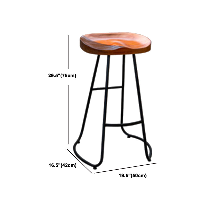 Industrial Wooden Bar Table Set 1/2/4/5 Pieces Rectangle Bar Table and Backless Bar Stools