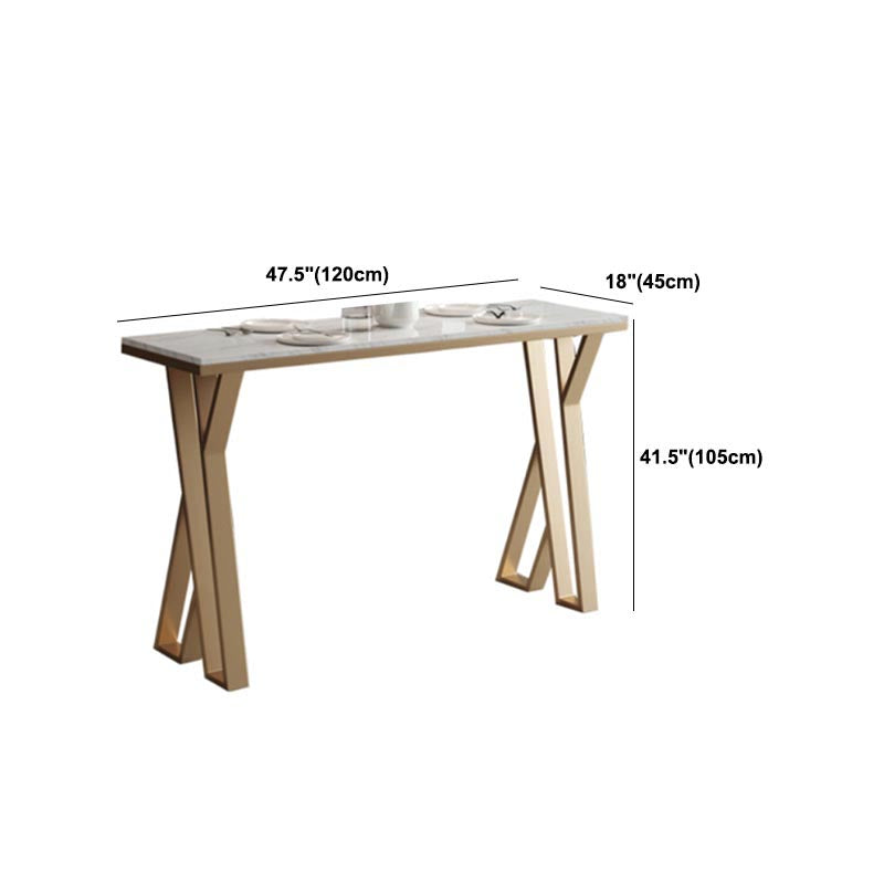 White Rectangle 1/2/3 Pieces Bar Stool and Table Set Indoor Glam Table and Stool Set