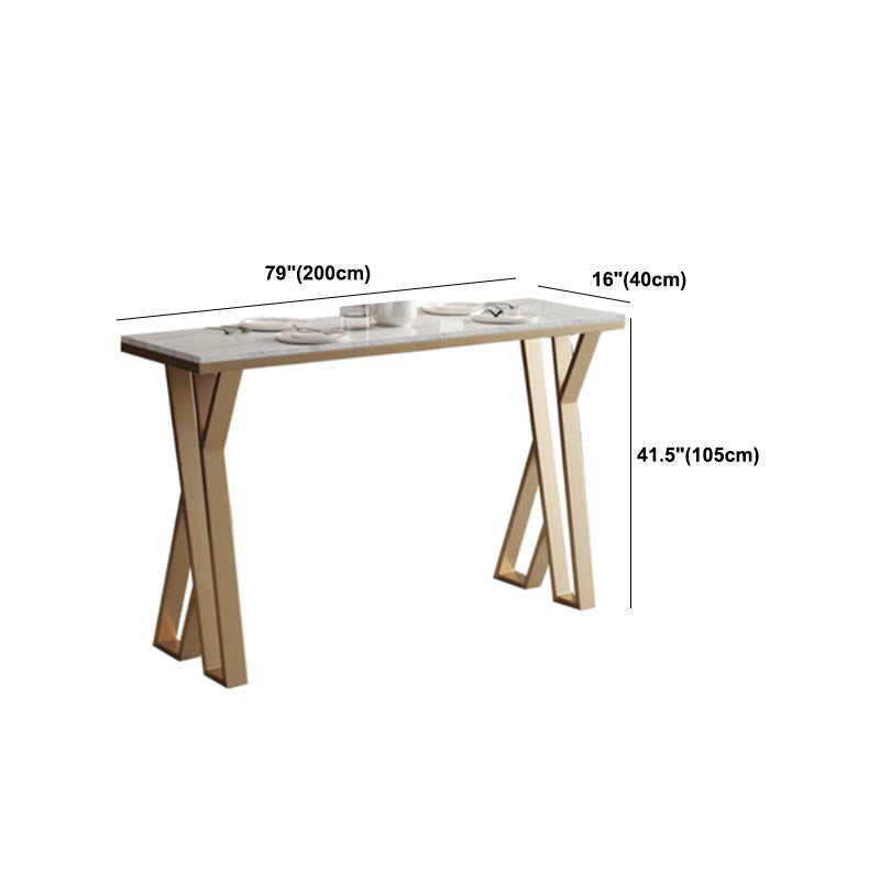 White Rectangle 1/2/3 Pieces Bar Stool and Table Set Indoor Glam Table and Stool Set