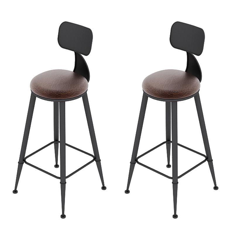 Industrial Solid Wood Bar Table Set 1/2/3/7 Pieces Counter Table with Upholstered Stools