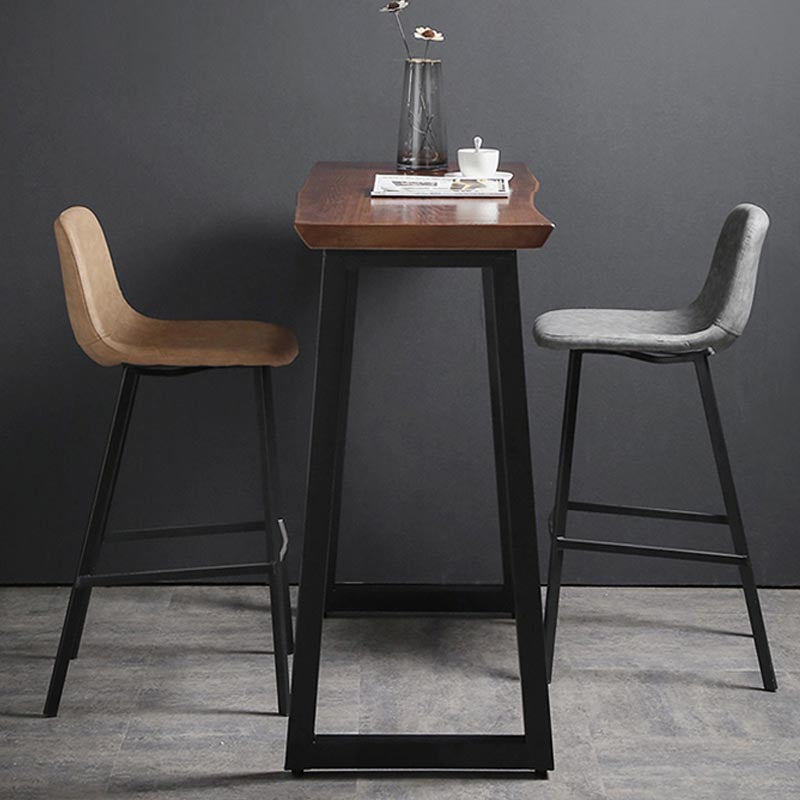 Modern Bar Table Set 1/2/3 Pcs Solid Wood Bar Table with Upholstered Bar Stools