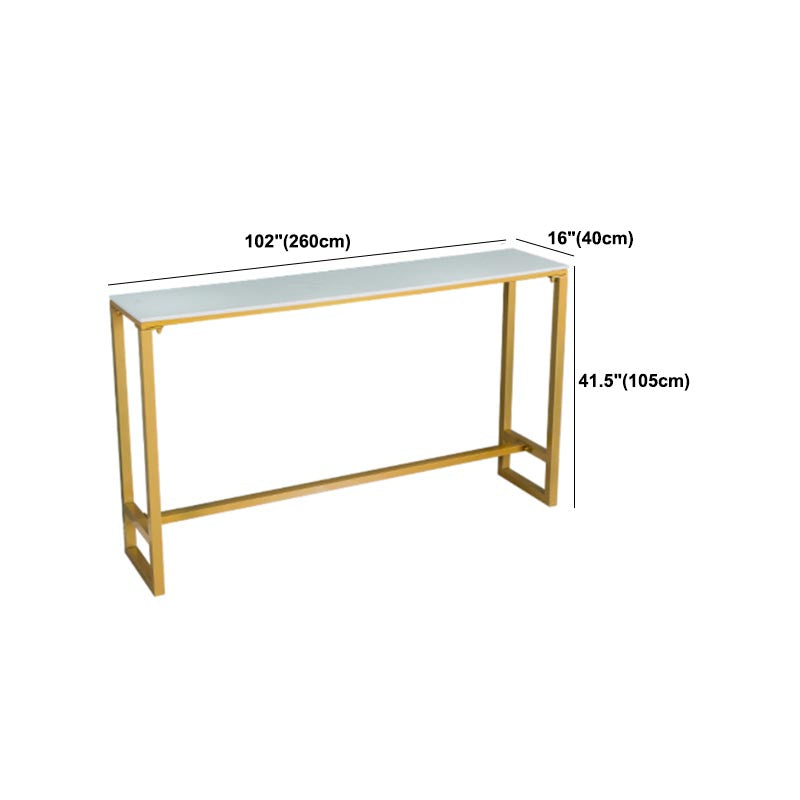 Glam 1/4/6 Pieces Counter Height Set Wood and Metal Rectangle Pub Dining Set