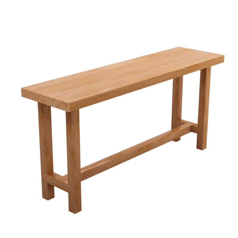 Rectangular Bar Pub Table Set 1/2/5/6/11 Pcs Solid Wood Bar Table and Bar Stools