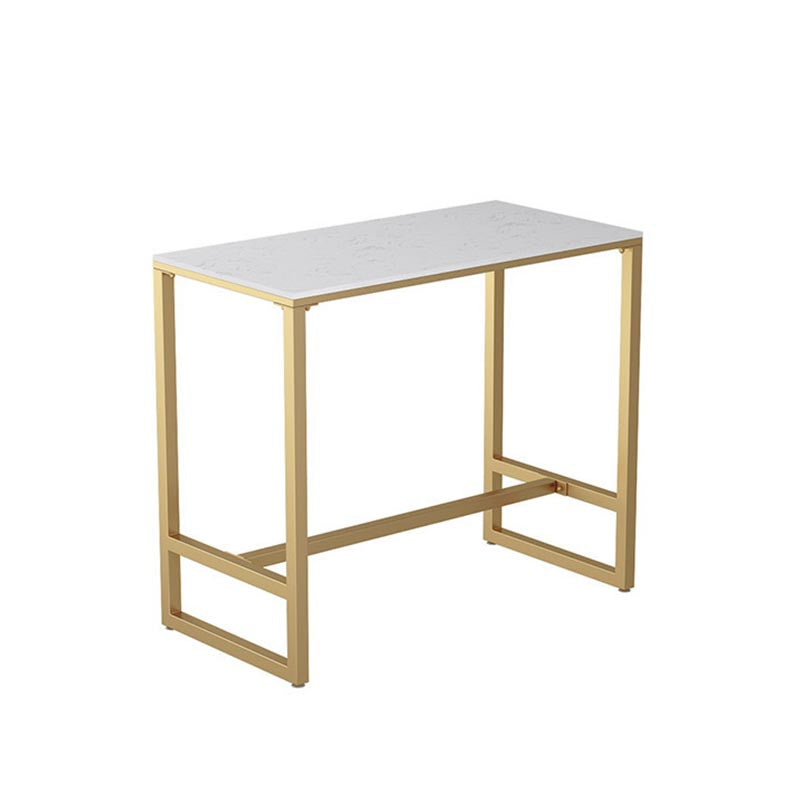 Glam 1/2/3/5 Pieces Counter Set Coffee Shop Trestle Stone Table and Stool Set