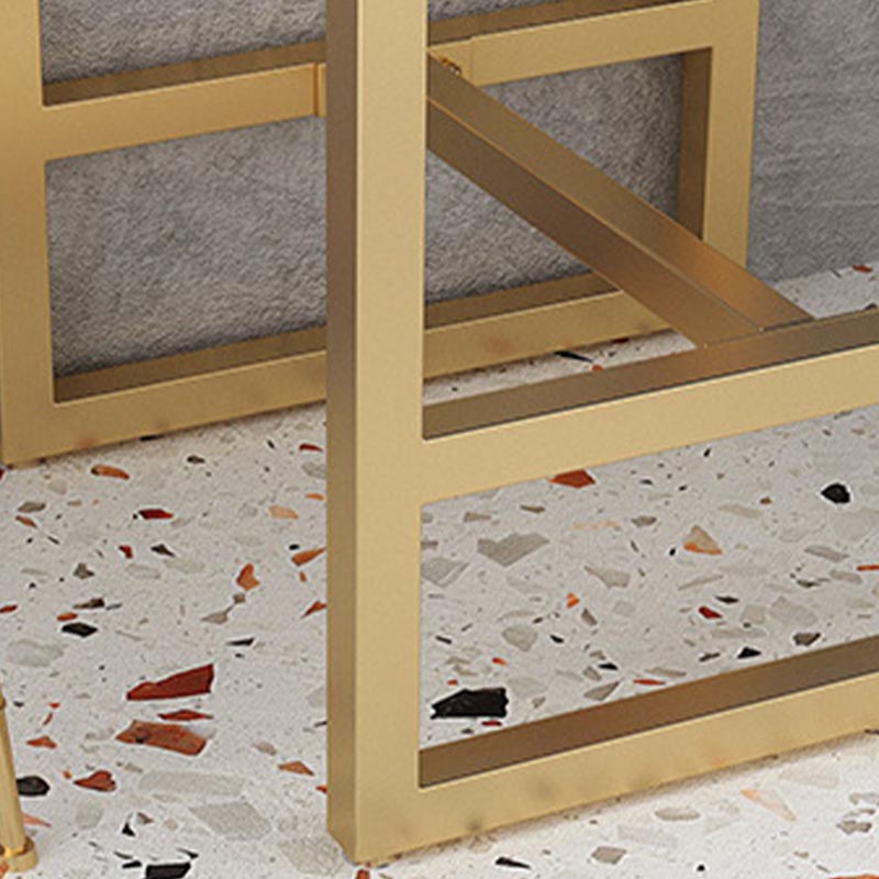 Glam 1/2/3/5 Pieces Counter Set Coffee Shop Trestle Stone Table and Stool Set