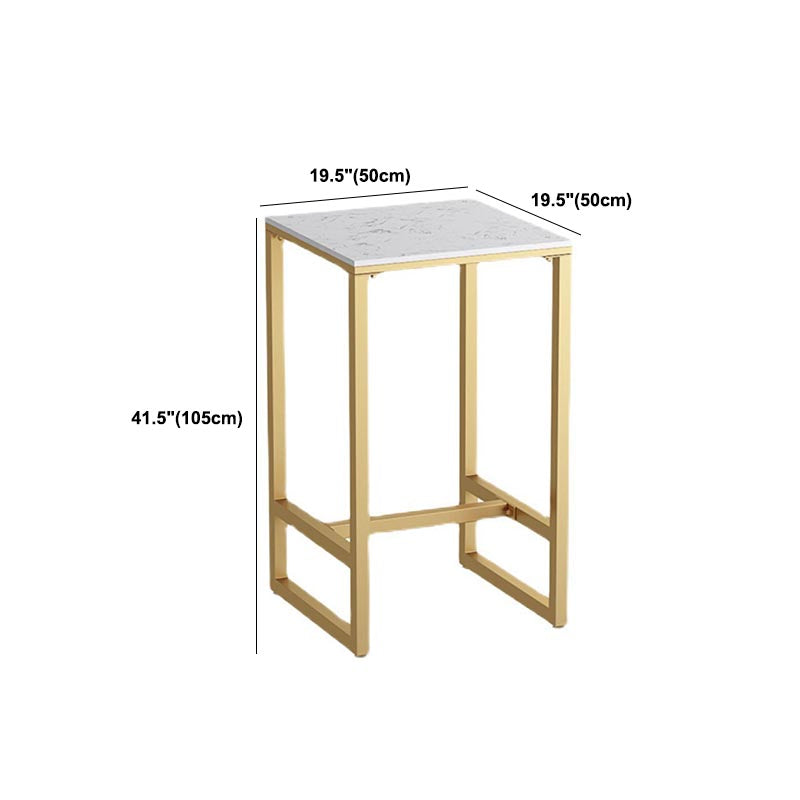 Glam 1/2/3/5 Pieces Counter Set Coffee Shop Trestle Stone Table and Stool Set