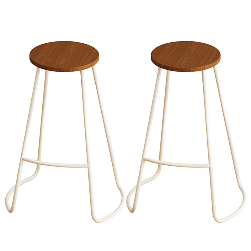 Contemporary Bar Table Set 1/2/3 Pcs White Stone Bar Table with Stools