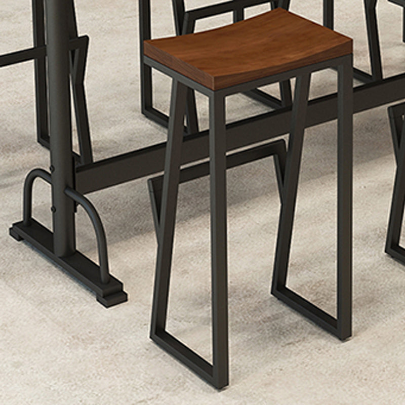 Glam 1/2/5/7 Pieces Counter Height Set Rectangle Trestle Bar Stool and Table Set