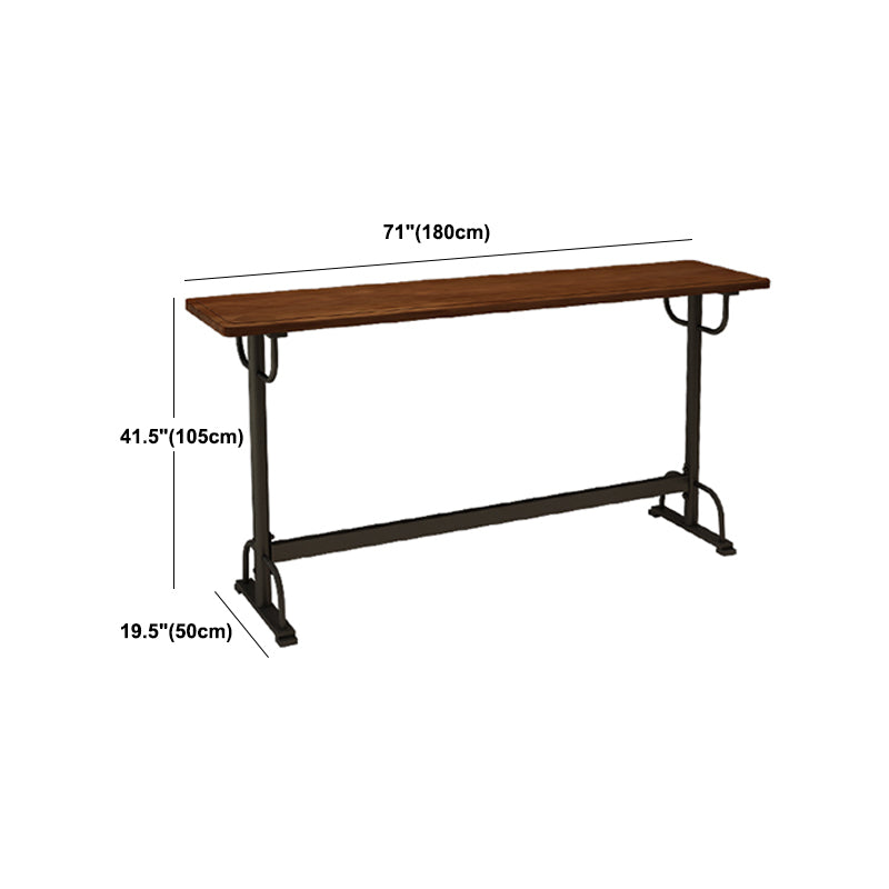 Glam 1/2/5/7 Pieces Counter Height Set Rectangle Trestle Bar Stool and Table Set