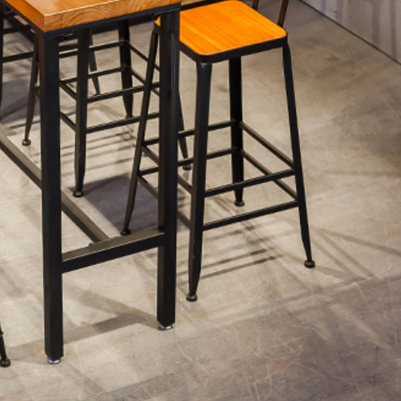 Coffee Shop 1/2/5/8 Pieces Table and Stool Set Rectangle Glam Pub Dining Set