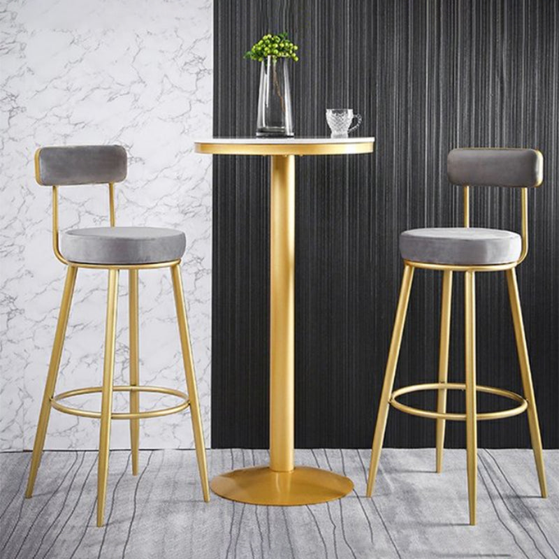 Glam Stone Bar Table Set 1/2/3 Pieces Round Counter Table for Indoor