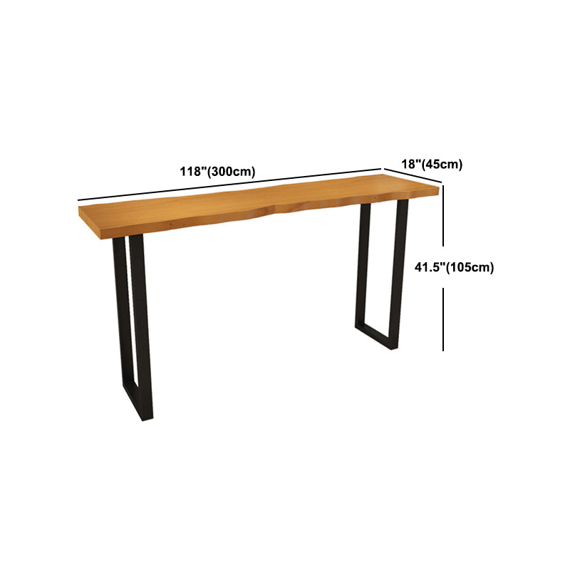 Modern 1/2/4/5/7/9 Pieces Counter Set Rectangle Wood and Metal Bar Table Set