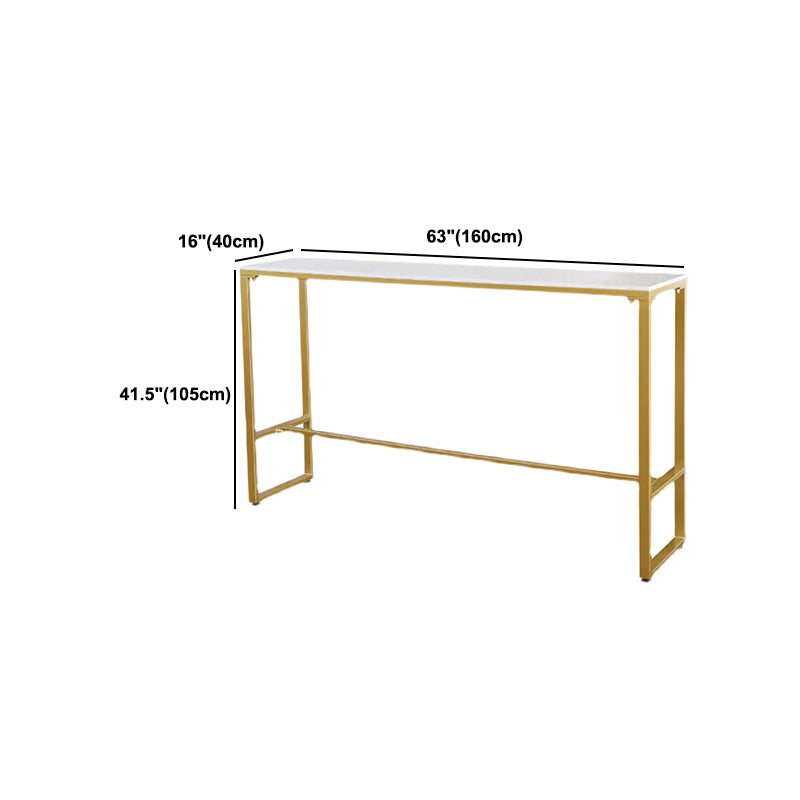 Luxurious Rectangle Bar Table Set 1/4/5/7 Pieces Sintered Stone Counter Table with Stools