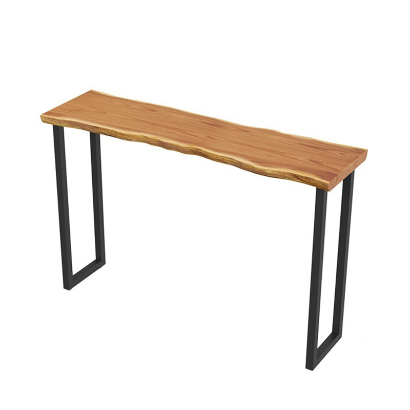 Industrial Solid Wood Bar Table Set 1/2/3/7 Pieces Counter Table with Backless Stools