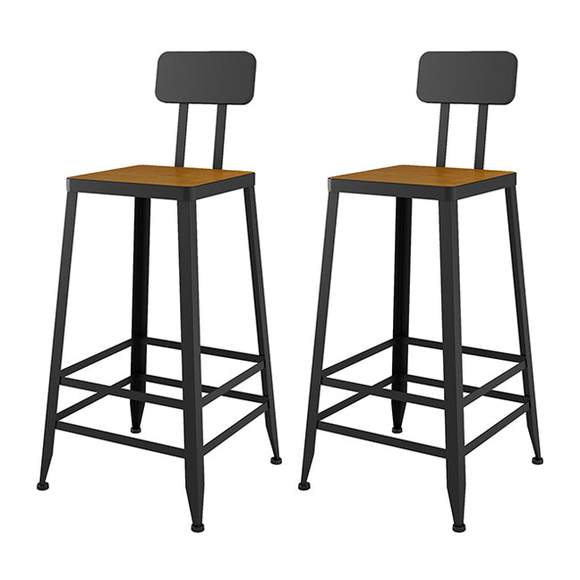 1/2/9 Pieces Industrial Pub Table Set Rectangle Bar Table and Armless Bar Stools