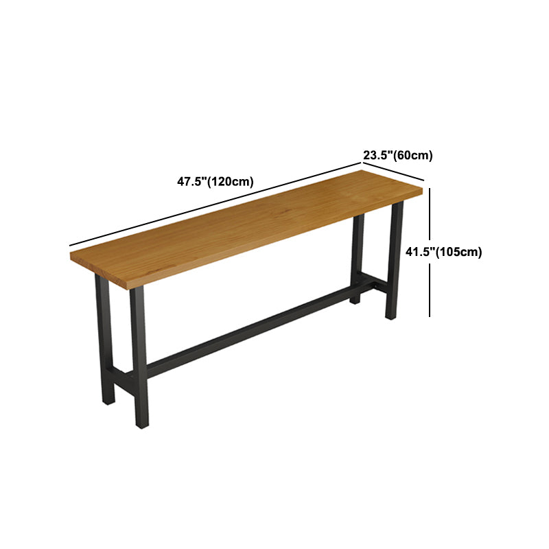 1/2/9 Pieces Industrial Pub Table Set Rectangle Bar Table and Armless Bar Stools